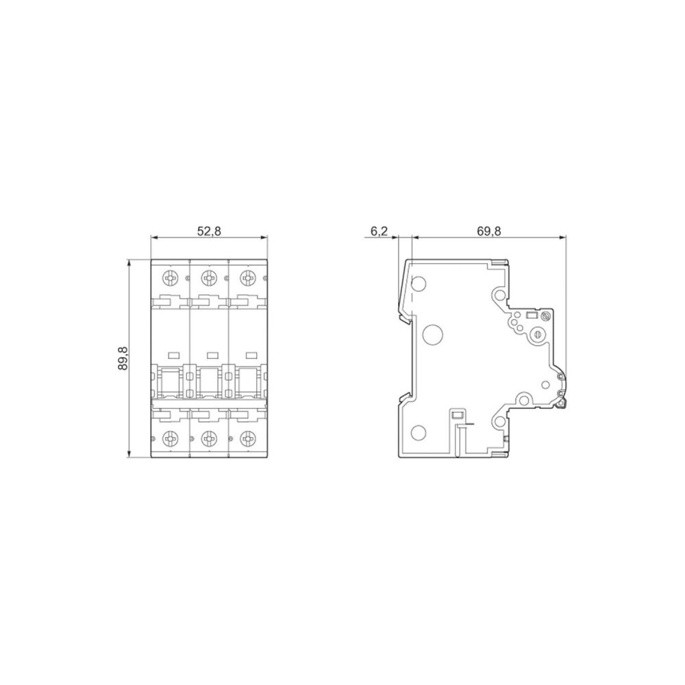 Siemens Leitungsschutzschalter 5SY43637 3-polig C 63A 10kA 400V Einbautiefe 70mm... SIEMENS-5SY43637 4001869182018 (Abb. 6)