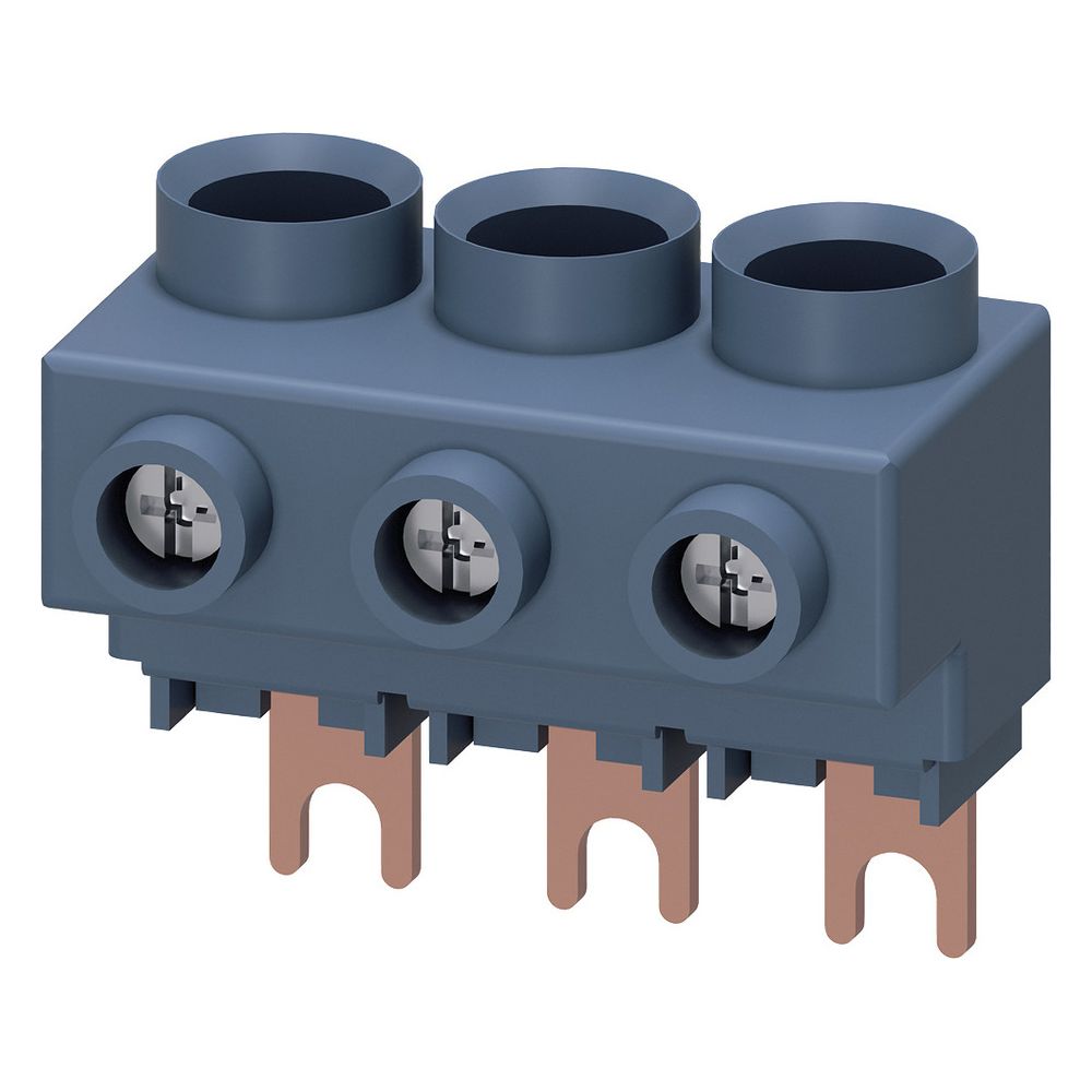 Siemens 3-Phasen-Einspeiseklemme für 3-Phasen-Sammelschienen Anschluss von oben Bau... SIEMENS-3RV29255AB 4011209718890 (Abb. 3)