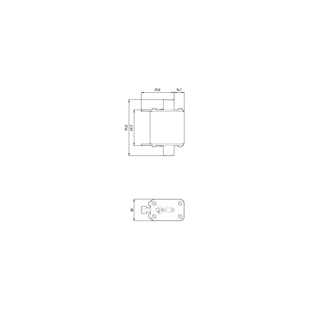 Siemens NH-Sicherungseinsatz NH00 80A 500V AC/250V DC gG Kombikennmelder 3NA78247... SIEMENS-3NA78247 4001869071718 (Abb. 5)