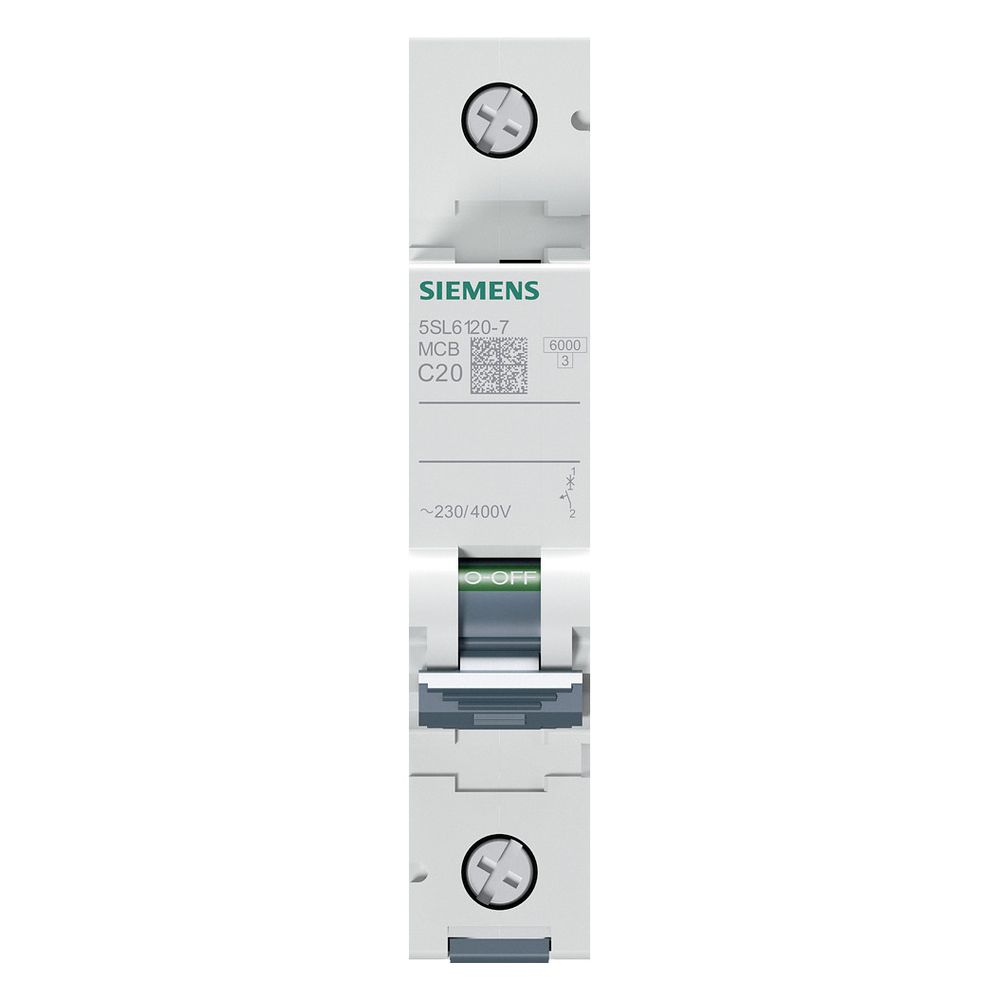 Siemens Leitungsschutzschalter 5SL6120-7 1-polig C 20A 6kA 230/400V 1TE... SIEMENS-5SL61207 4001869388212 (Abb. 12)