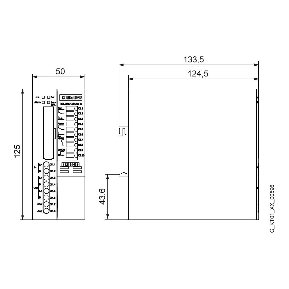 Siemens SITOP DC-USV-Modul 15A 360W 19-28,5V DC 125x50x125mm 6EP19312EC21... SIEMENS-6EP19312EC21 4025515151043 (Abb. 5)