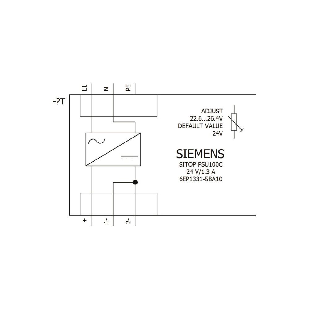 Siemens SITOP PSU100C geregelte Stromversorgung 24V 1,3A 30W 120-230VAC 6EP13315B... SIEMENS-6EP13315BA10 4025515152606 (Abb. 4)
