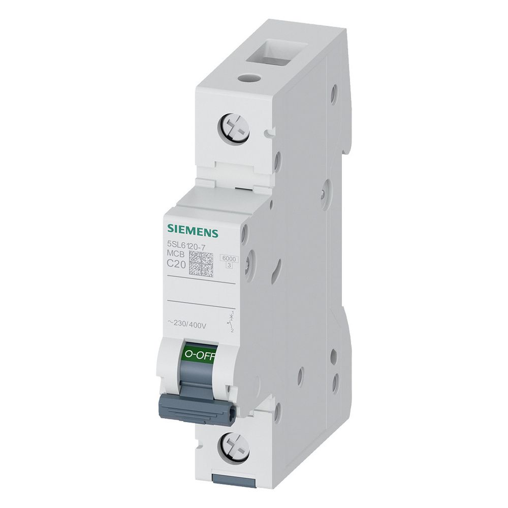 Siemens Leitungsschutzschalter 5SL6120-7 1-polig C 20A 6kA 230/400V 1TE... SIEMENS-5SL61207 4001869388212 (Abb. 10)