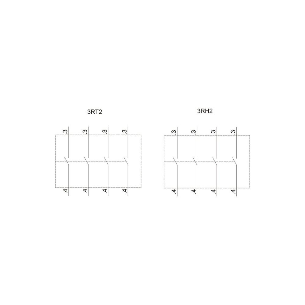 Siemens Hilfsschalterblock 3RH29111FA40 4S für Baugröße S00 bis S3 frontseitig Sc... SIEMENS-3RH29111FA40 4011209829398 (Abb. 3)
