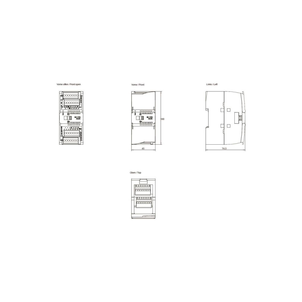 Siemens SIMATIC S7-1200 Digitale E/A SM 1223 8DI/8DO Transistor Schraubanschl... SIEMENS-6ES72231BH320XB0 6940408101982 (Abb. 2)