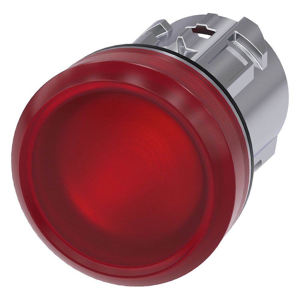 Siemens Leuchtmelder rund rot hoch glatt 22,3mm Frontring schwarz IP67/IP69K ... SIEMENS-3SU10516AA200AA0 4011209946385 (Abb. 3)