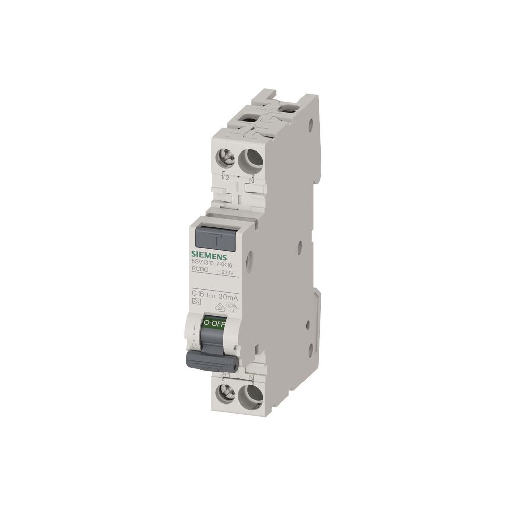 Siemens FI/LS-Schalter 5SV1316-7KK16 1TE Typ A 30mA C16 6kA 230V... SIEMENS-5SV13167KK16 4001869557892 (Abb. 2)