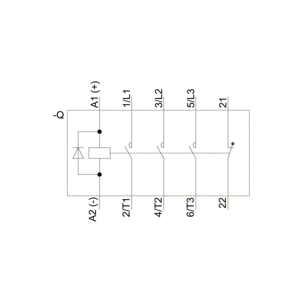 Siemens Schütz 3RT20162FB42 4kW 24VDC 3-polig Federzuganschluss 1Ö 45x70x73mm 3RT... SIEMENS-3RT20162FB42 4011209847163 (Abb. 3)