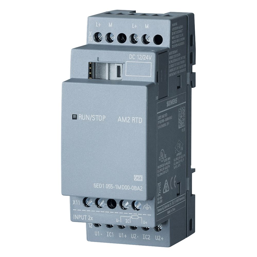 Siemens LOGO! AM2 RTD Erweiterungsmodul 2AE -50 bis 200 Grad C 90x35,5x58mm 6... SIEMENS-6ED10551MD000BA2 4034106029524 (Abb. 4)
