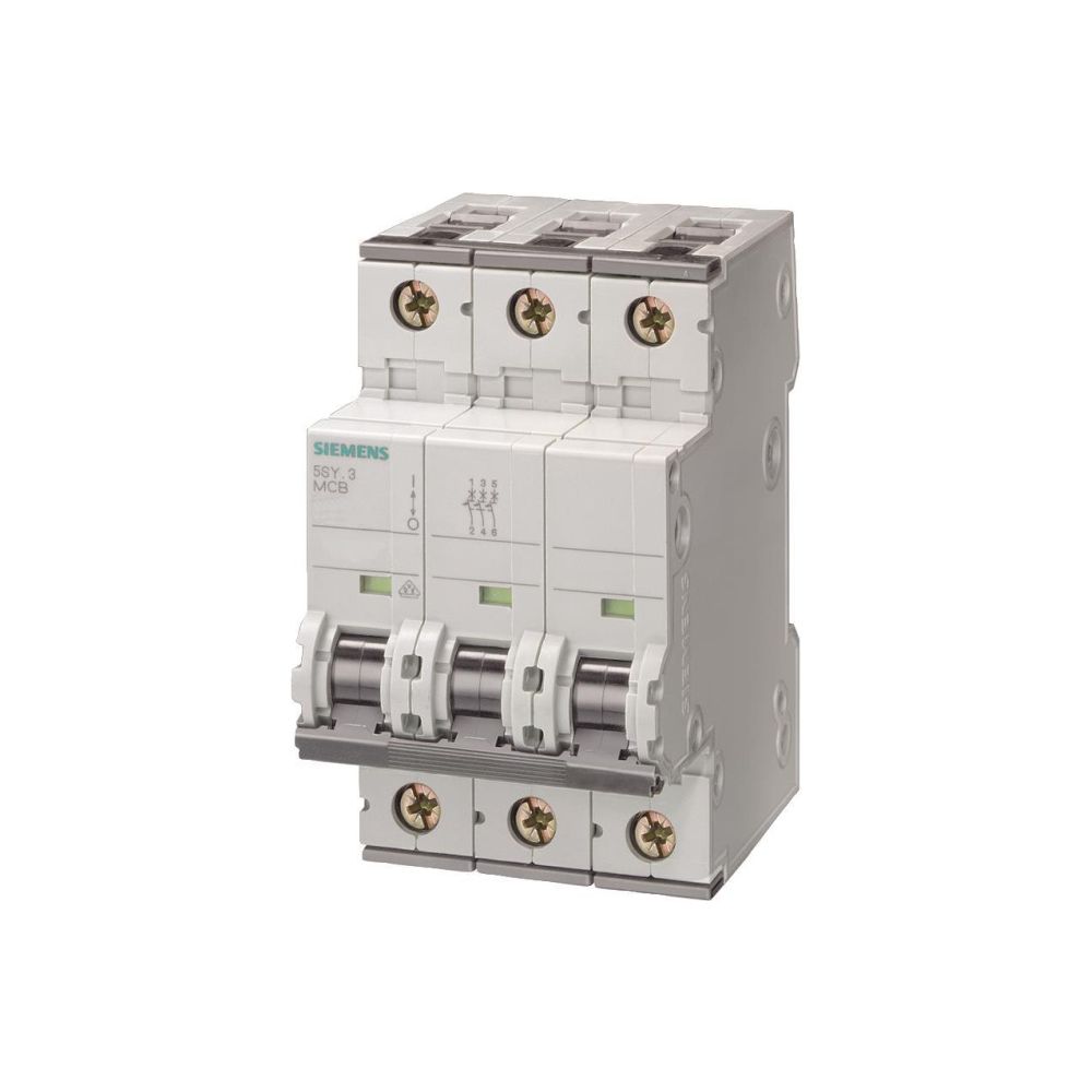 Siemens Leitungsschutzschalter 5SY43066 3-polig Charakteristik B 6A 10kA Einbautiefe ... SIEMENS-5SY43066 4001869181745 (Abb. 2)