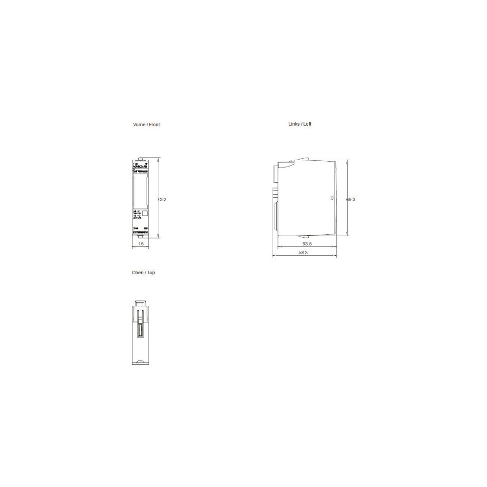 Siemens SIMATIC DP Elektronikmodul F-DQ 4x24VDC/2A für ET 200SP IP20 73x15x58... SIEMENS-6ES71366DB000CA0 4025515082750 (Abb. 2)