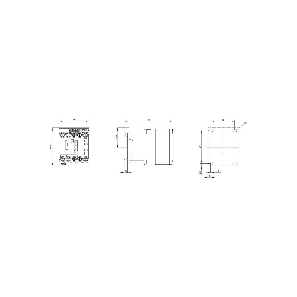 Siemens Schütz 3RT2015-1AP01 3kW 230V AC 3-polig Baugröße S00 mit Schraubanschlus... SIEMENS-3RT20151AP01 4011209780767 (Abb. 2)