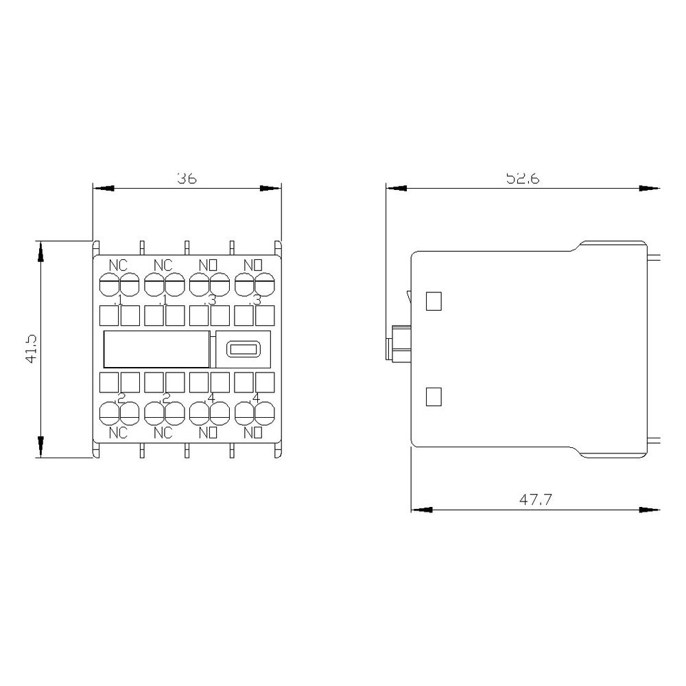 Siemens Hilfsschalterblock SIRIUS 3RH29 2S+2Ö front Federzuganschluss 3RH29112HA2... SIEMENS-3RH29112HA22 4011209829558 (Abb. 6)