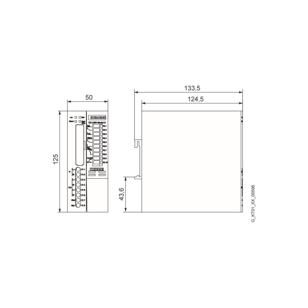 Siemens SITOP DC-USV-Modul 15A 360W 19-28,5V DC 125x50x125mm 6EP19312EC21... SIEMENS-6EP19312EC21 4025515151043 (Abb. 2)