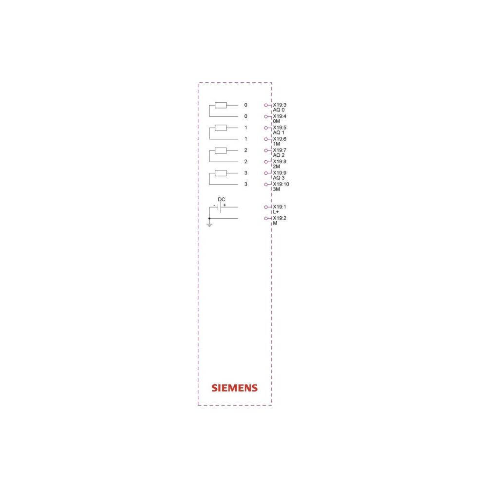 Siemens SIMATIC SB 1232 Analogausgabebaugruppe 4 Ausgänge 14 Bit 62x15x63mm 6... SIEMENS-6ES72324HD500XB0 4034106035921 (Abb. 3)