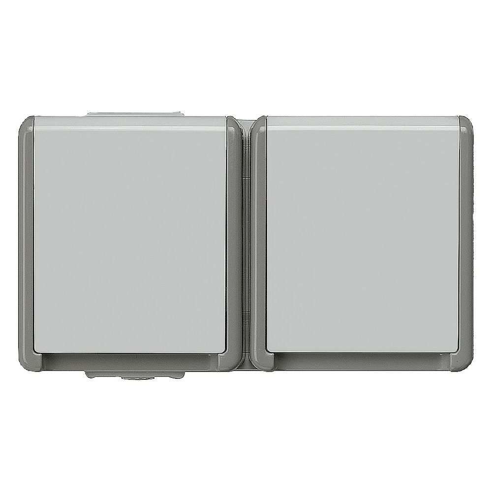 Siemens DELTA Flächenprogramm 2fach Schutzkontaktsteckdose mit Klappdeckel IP44 16A 25... SIEMENS-5UB4722 4001869052052 (Abb. 4)