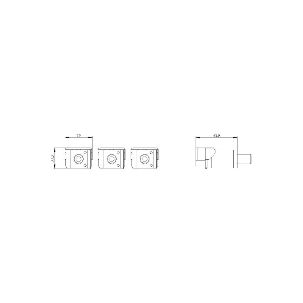 Siemens Rahmenklemme 3x für 3VA1250 3VA9253-0JA11... SIEMENS-3VA92530JA11 4042949013143 (Abb. 2)