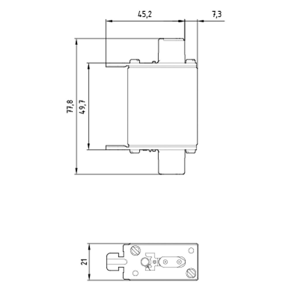 Siemens NH-Sicherungseinsatz NH000 20A 500V AC/250V DC gG mit Stirnkennmelder 3NA3807... SIEMENS-3NA3807 4001869056920 (Abb. 5)