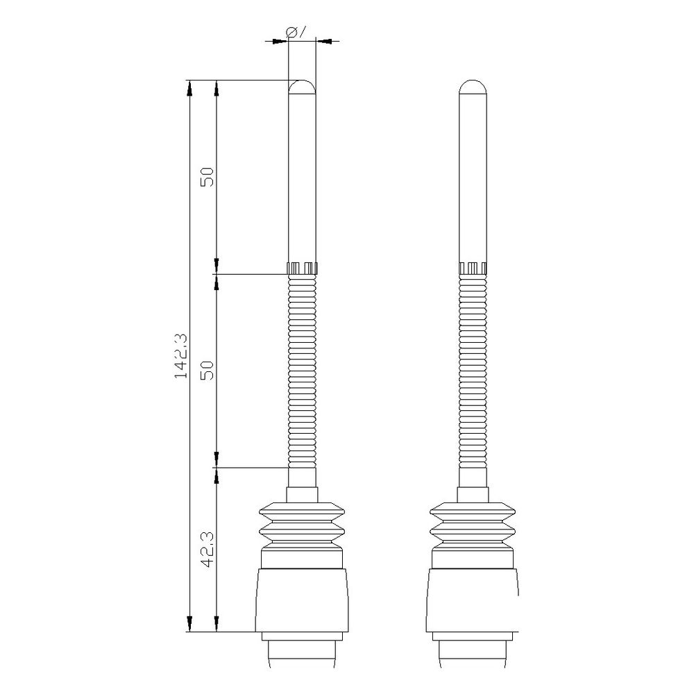 Siemens Antriebskopf 3SE50000AR01 Federstab 142,5mm mit Kunststoffstößel für 3SE5... SIEMENS-3SE50000AR01 4011209696044 (Abb. 6)