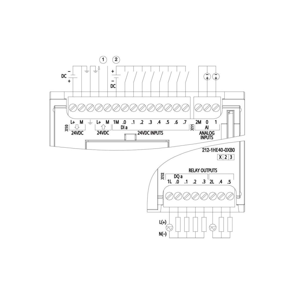 Siemens SIMATIC S7-1200 CPU 1212C Kompakt-CPU DC/DC/Relais 8 DI 6 DO 2 AI 6ES... SIEMENS-6ES72121HE400XB0 4047623402718 (Abb. 3)