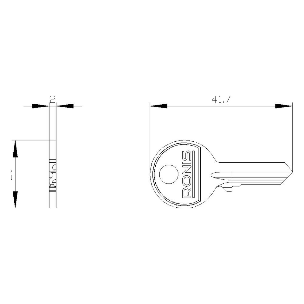 Siemens SIRIUS ACT Schlüssel für Schlüsselschalter RONIS SB30 3SU1950-0FB80-0... SIEMENS-3SU19500FB800AA0 4011209965386 (Abb. 5)