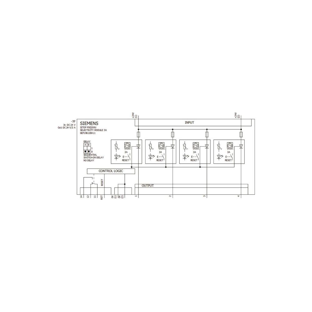 Siemens SITOP PSE200U Selektivitätsmodul 4-kanalig 24VDC 0,5A Schraubanschluss 80... SIEMENS-6EP19612BA11 4025515152651 (Abb. 4)