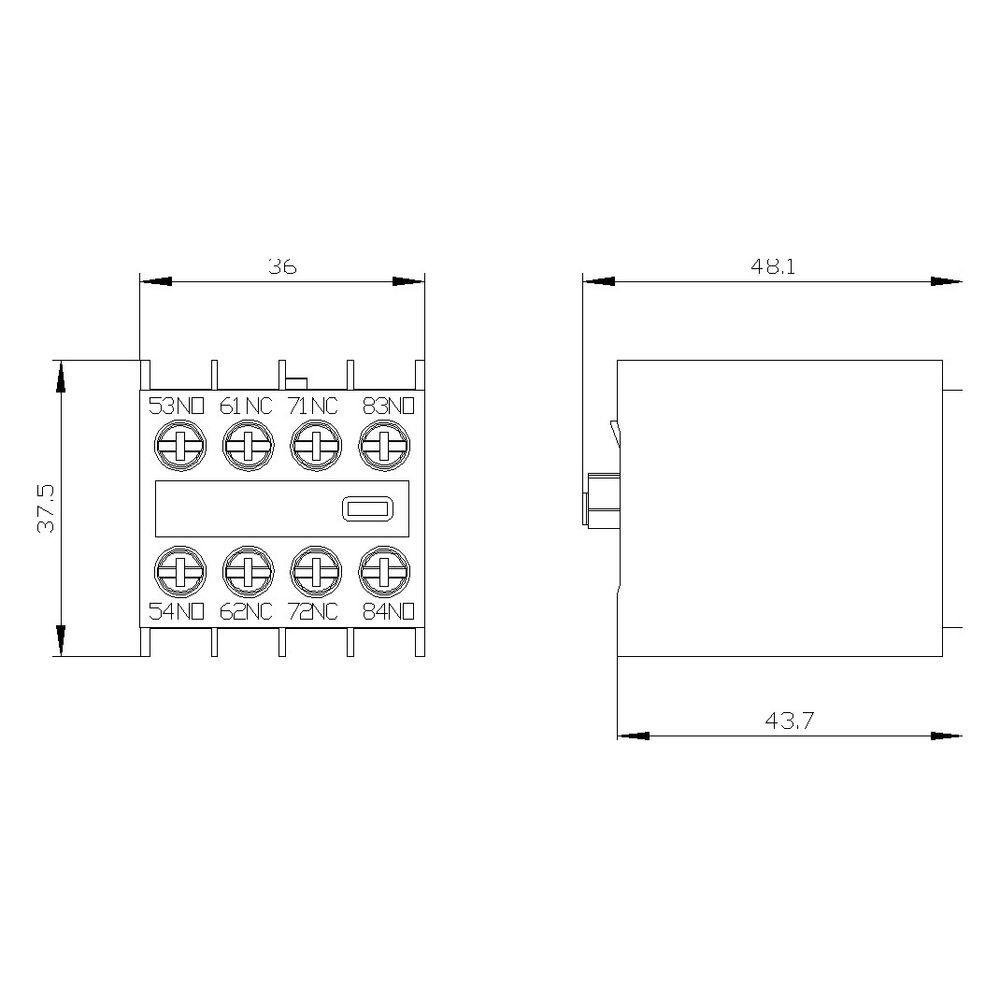Siemens Hilfsschalterblock SIRIUS 3RH29 2S/2Ö Schraubanschluss für 3RT2/3RH2 ... SIEMENS-3RH29111XA220MA0 4011209891579 (Abb. 6)