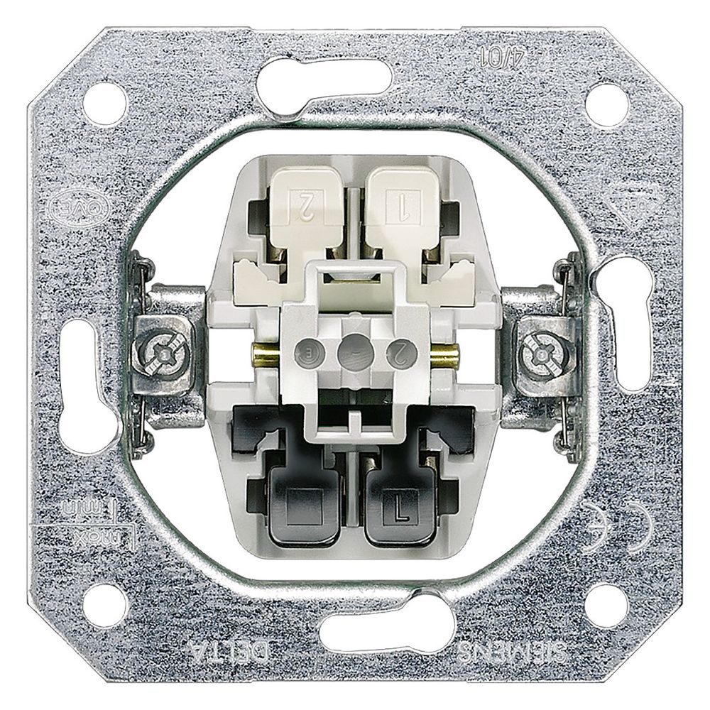 Siemens Taster 1 Wechsler 10A 250V Unterputz 70x70x32mm 5TD2123... SIEMENS-5TD2123 4001869040356 (Abb. 2)