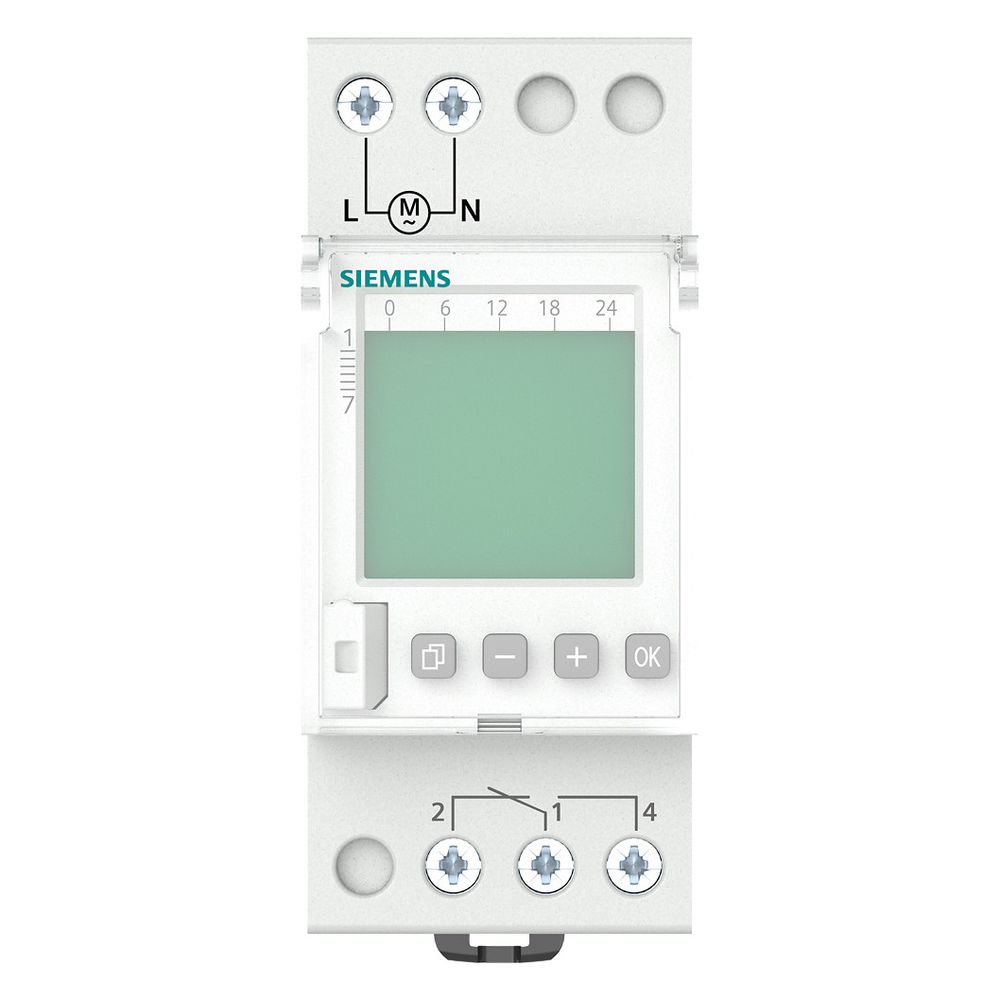 Siemens Wochenzeitschaltuhr Profi Digital 1-Kanal 230V 16A 56 Speicherplätze 7LF4521... SIEMENS-7LF4521-0 4001869473536 (Abb. 4)