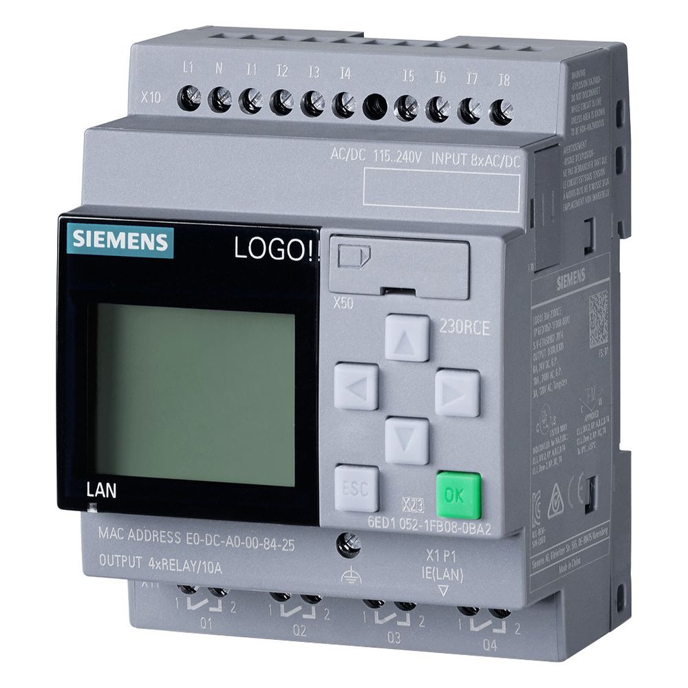 Siemens LOGO! 230RCE Logikmodul mit Display 8 digitale Eingänge 4 Relaisausgä... SIEMENS-6ED10521FB080BA2 4034106034436 (Abb. 4)