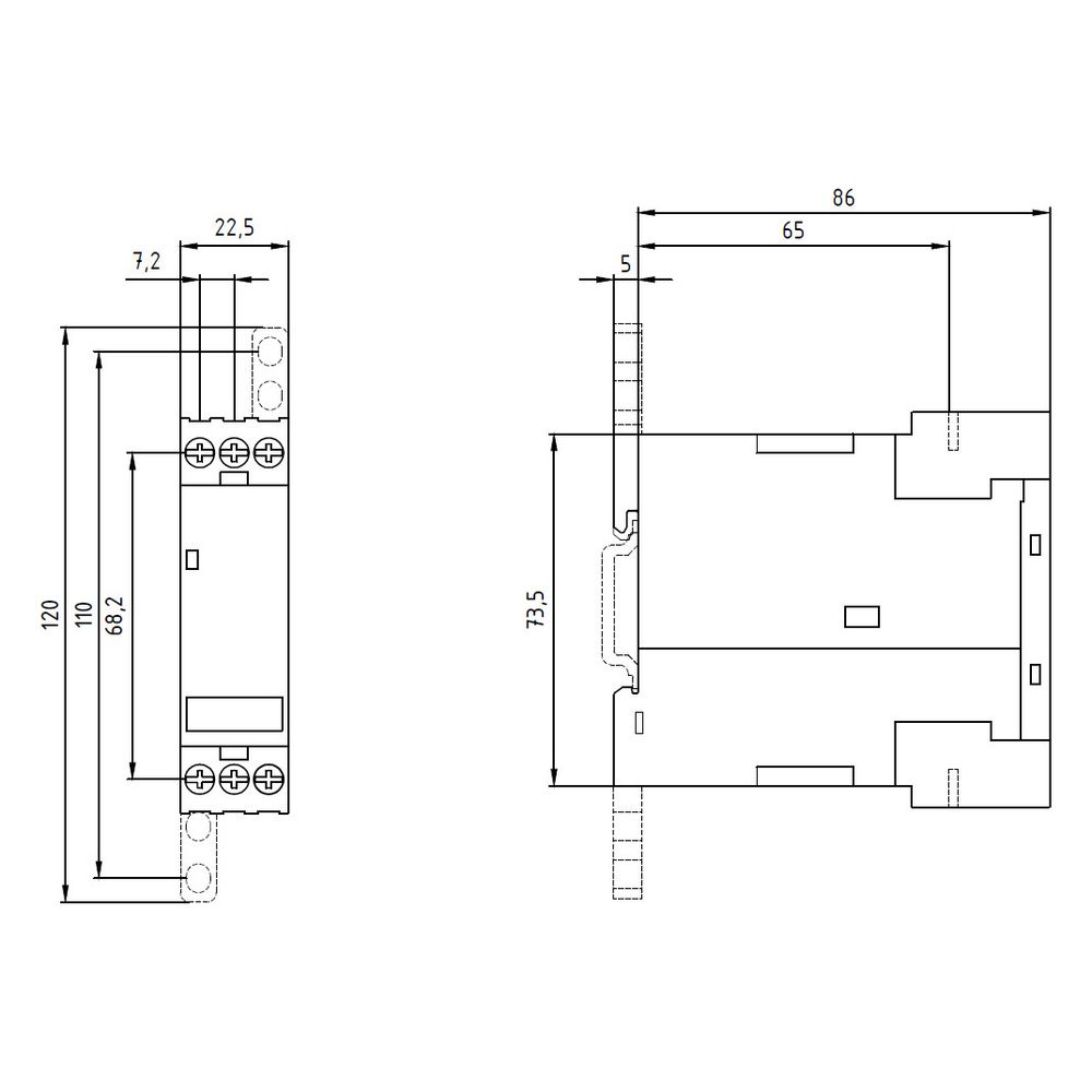 Siemens Überwachungsrelais 3UG4512-1AR20 Phasenüberwachung 1 Wechsler 22,5x83x91m... SIEMENS-3UG45121AR20 4011209642249 (Abb. 3)