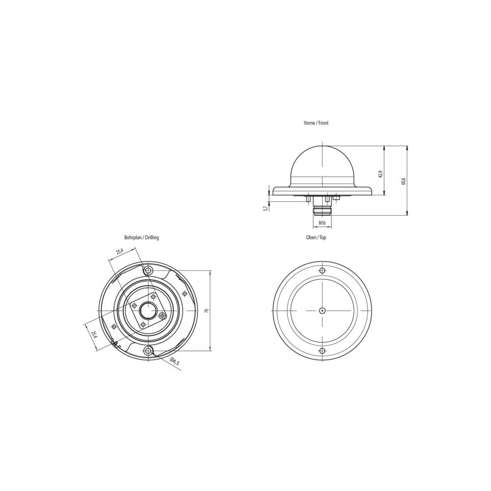 Siemens IWLAN Antenne ANT 795-6MN omnidirektional IP65 43x86x86mm 6GK57956MN1... SIEMENS-6GK57956MN100AA6 4019169854436 (Abb. 2)