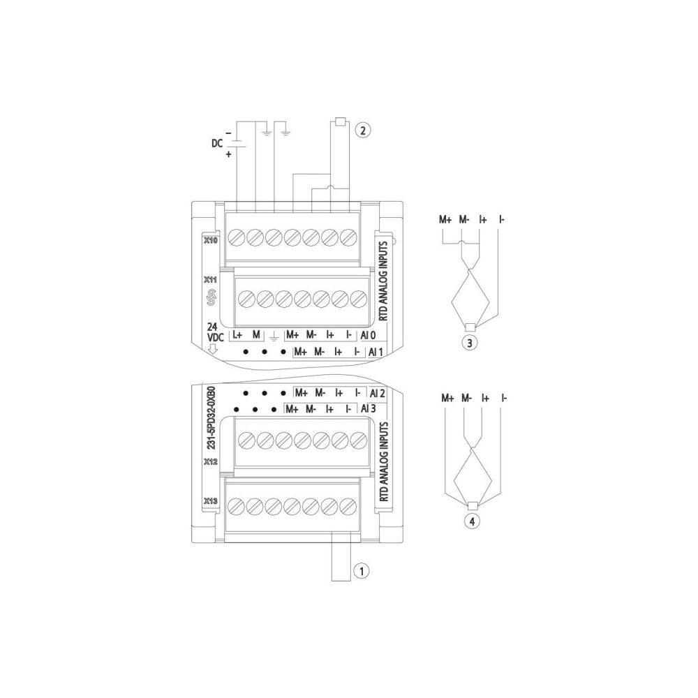 Siemens SIMATIC S7-1200 Analogeingabemodul SM 1231 RTD 4 AI 15 Bit 100x45x75m... SIEMENS-6ES72315PD320XB0 6940408101876 (Abb. 3)