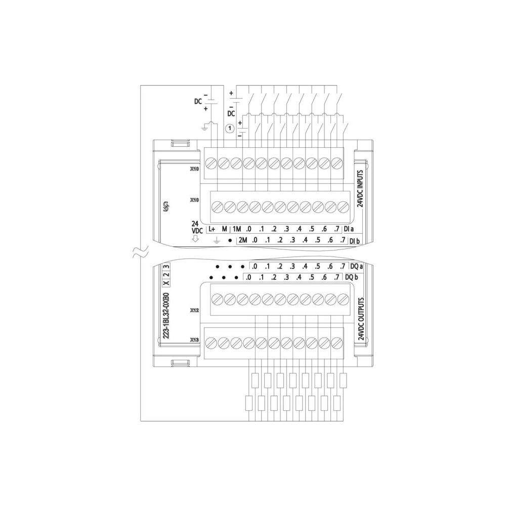 Siemens SIMATIC S7-1200 Digitale E/A SM1223 16DI/16DO 24VDC 16 Eingänge 16 Tr... SIEMENS-6ES72231BL320XB0 6940408102002 (Abb. 3)