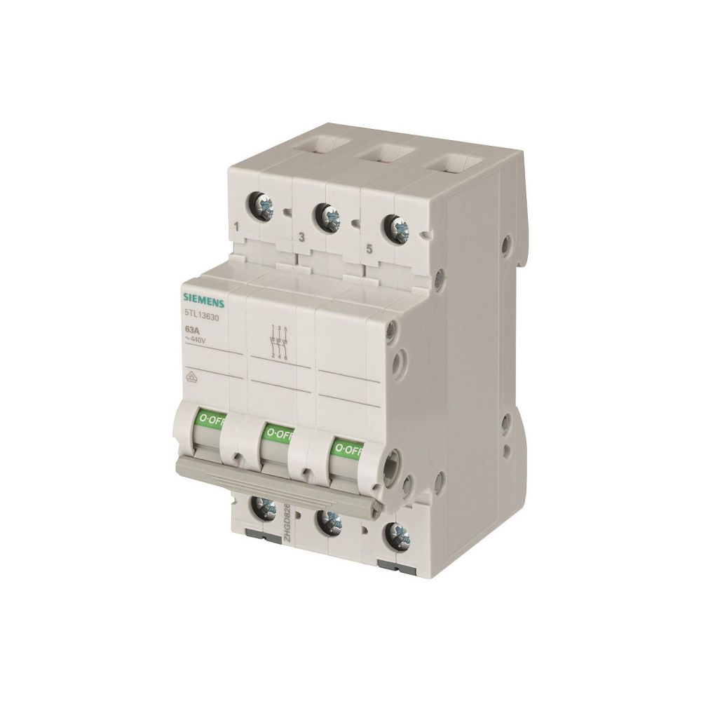 Siemens Ausschalter 5TL13800 3-polig 80A 440V 3 TE Einbautiefe 70mm... SIEMENS-5TL13800 4001869468969 (Abb. 2)