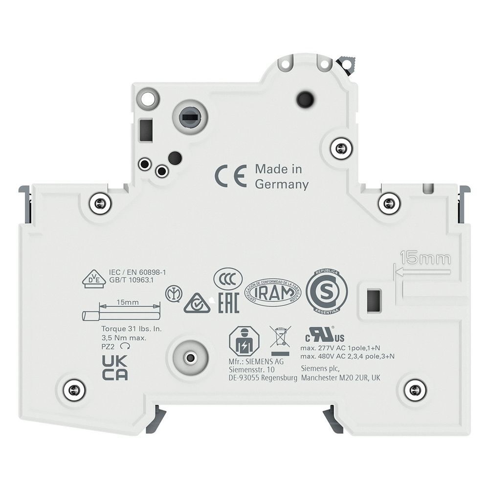 Siemens Sicherungsautomat 5SY6116-6 1-polig B 16A 6kA 70mm Einbautiefe... SIEMENS-5SY61166 4001869245898 (Abb. 14)