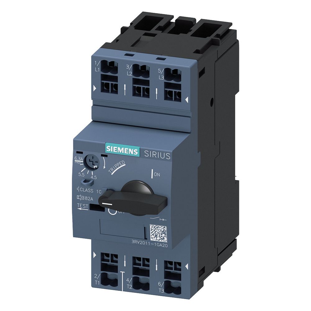 Siemens Motorschutzschalter SIRIUS 3RV2011-1GA20 S00 4,5-6,3A Federzuganschluss 1... SIEMENS-3RV20111GA20 4011209724327 (Abb. 6)