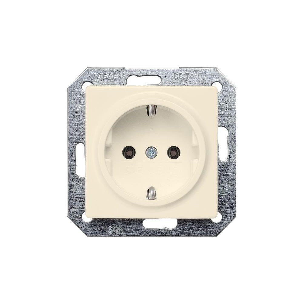 Siemens DELTA i-system Schutzkontaktsteckdose 16A 250V Steckklemme Elektroweiß 70x70x4... SIEMENS-5UB1551 4001869051703 (Abb. 3)