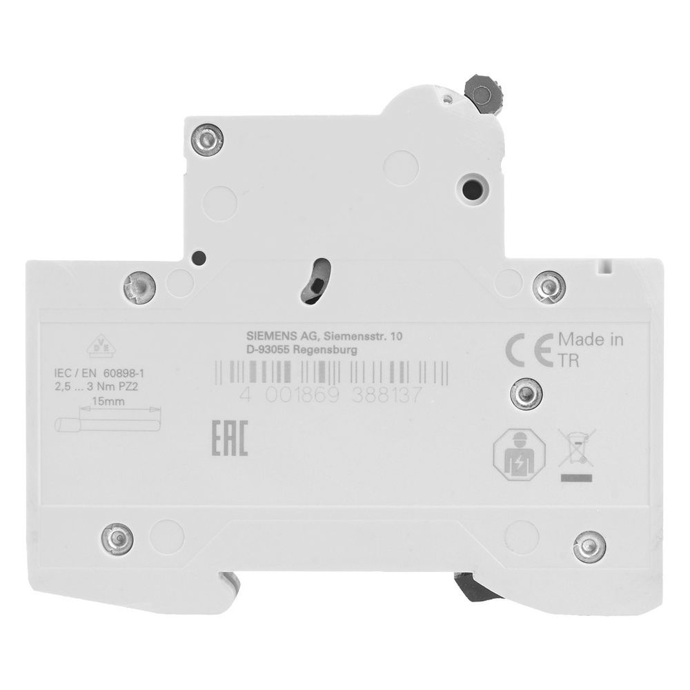 Siemens Leitungsschutzschalter SENTRON 5SL6102-7 1-polig C 2A 6kA 230/400V... SIEMENS-5SL61027 4001869388137 (Abb. 13)