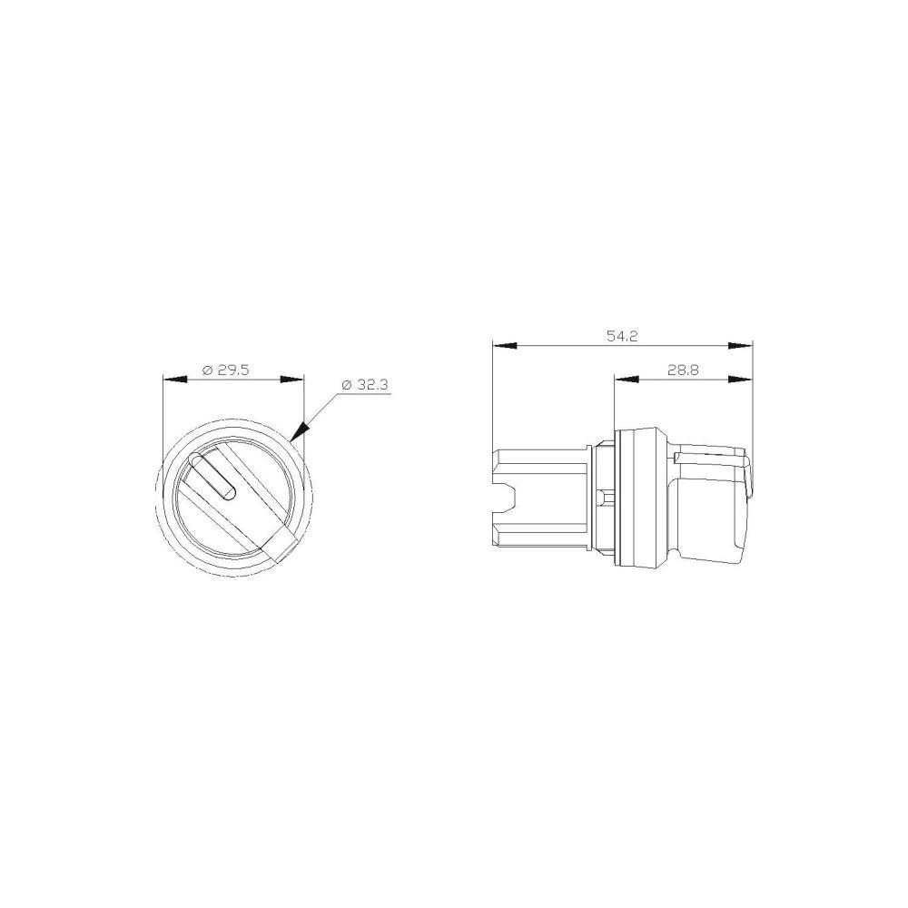 Siemens Knebelschalter beleuchtbar 22,3mm 2 Schaltstellungen verrastend Kunst... SIEMENS-3SU10022BF600AA0 4011209956148 (Abb. 3)