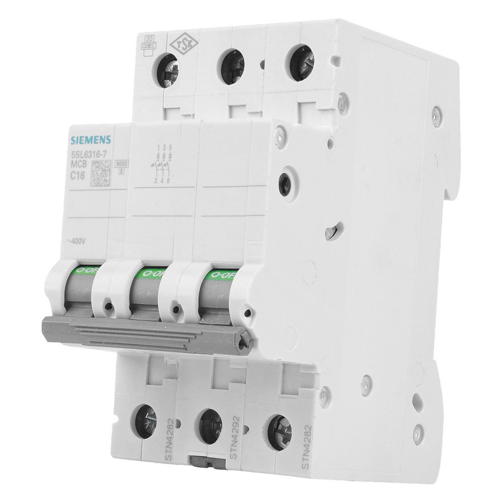 Siemens Leitungsschutzschalter 3-polig C16A 6kA 3TE 5SL6316-7... SIEMENS-5SL63167 4001869388762 (Abb. 13)
