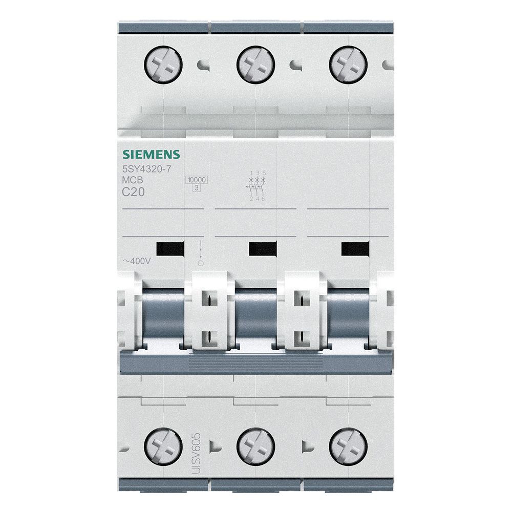 Siemens Leitungsschutzschalter 3-polig C 20A 10kA 3 TE 5SY4320-7... SIEMENS-5SY43207 4001869181967 (Abb. 11)