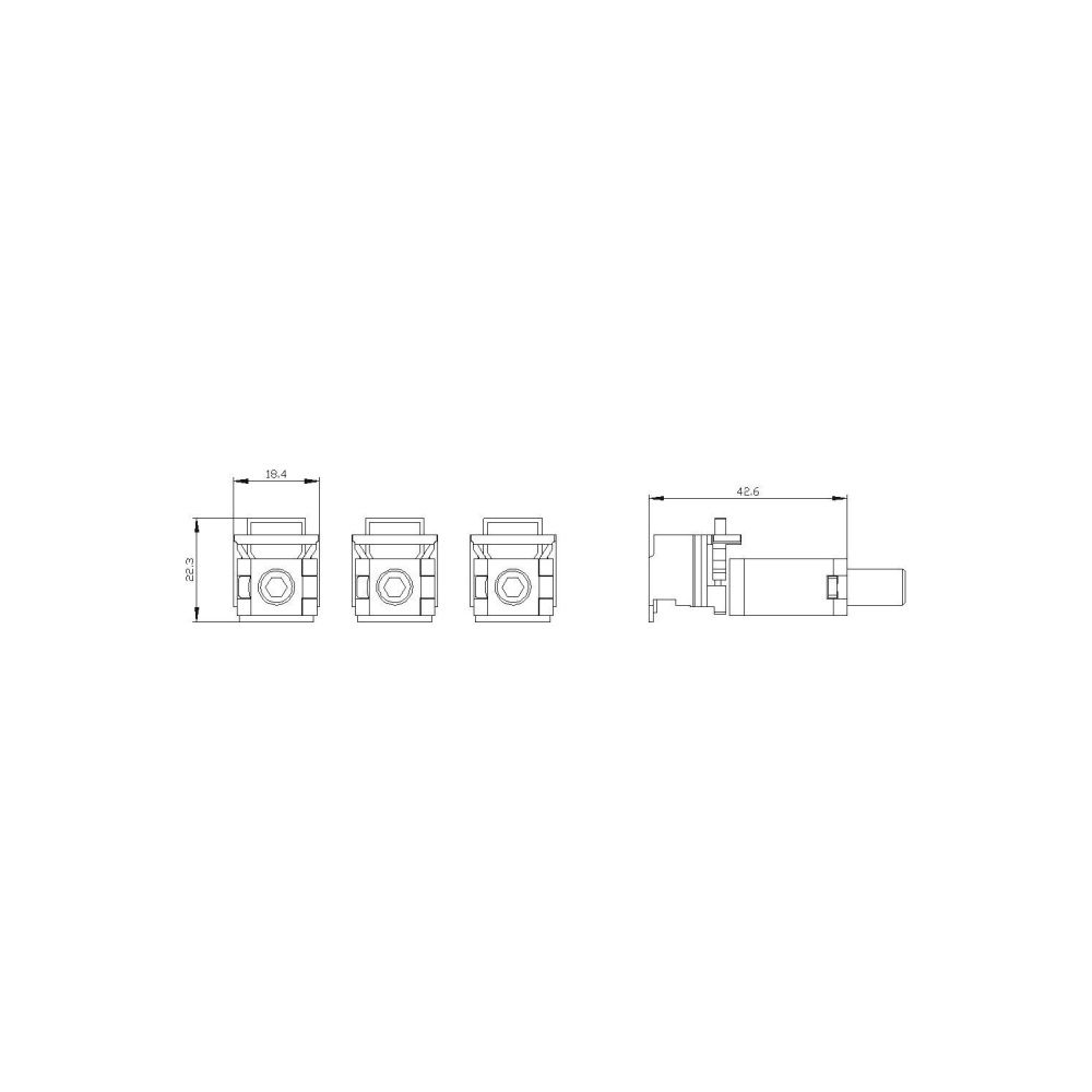 Siemens Rahmenklemme für 3VA1 100/160 3VA9153-0JA11... SIEMENS-3VA91530JA11 4042949007944 (Abb. 2)