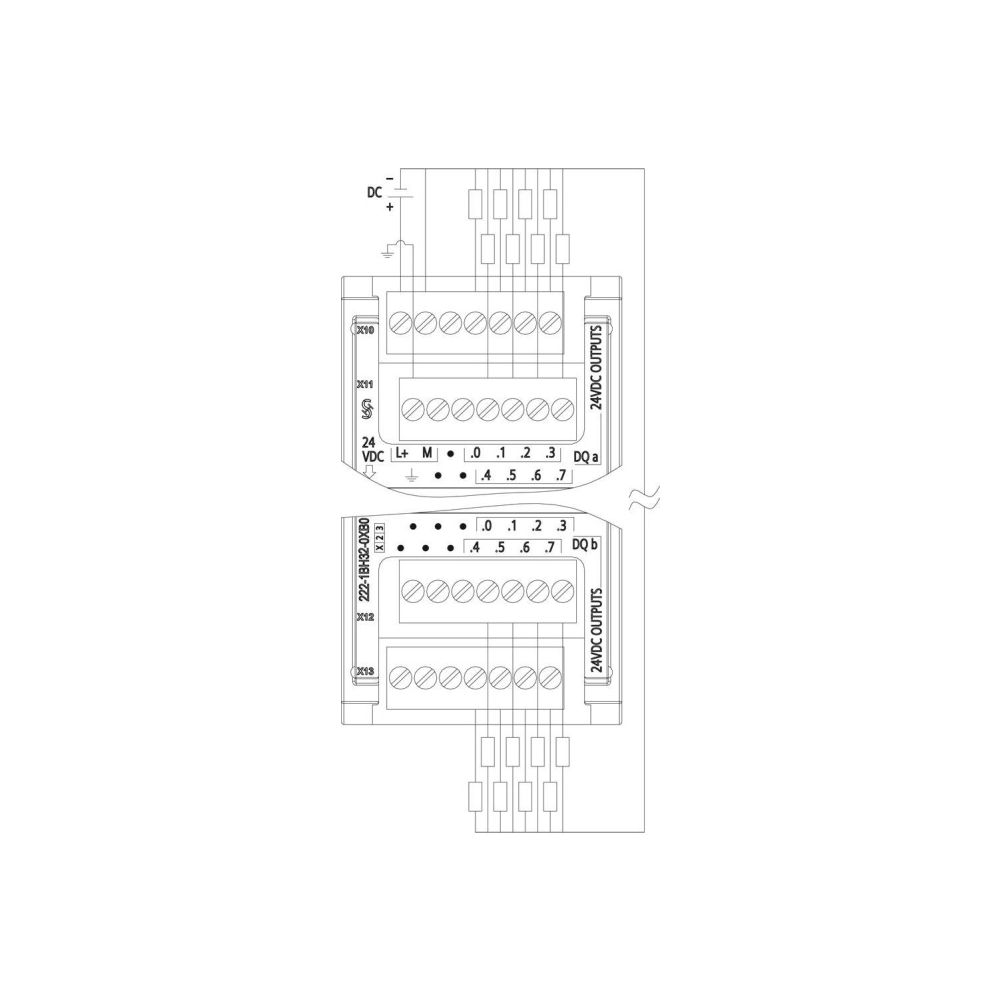 Siemens SIMATIC S7-1200 Digitalausgabe SM 1222 16DO Transistor 24V DC 0,5A 10... SIEMENS-6ES72221BH320XB0 6940408101951 (Abb. 3)
