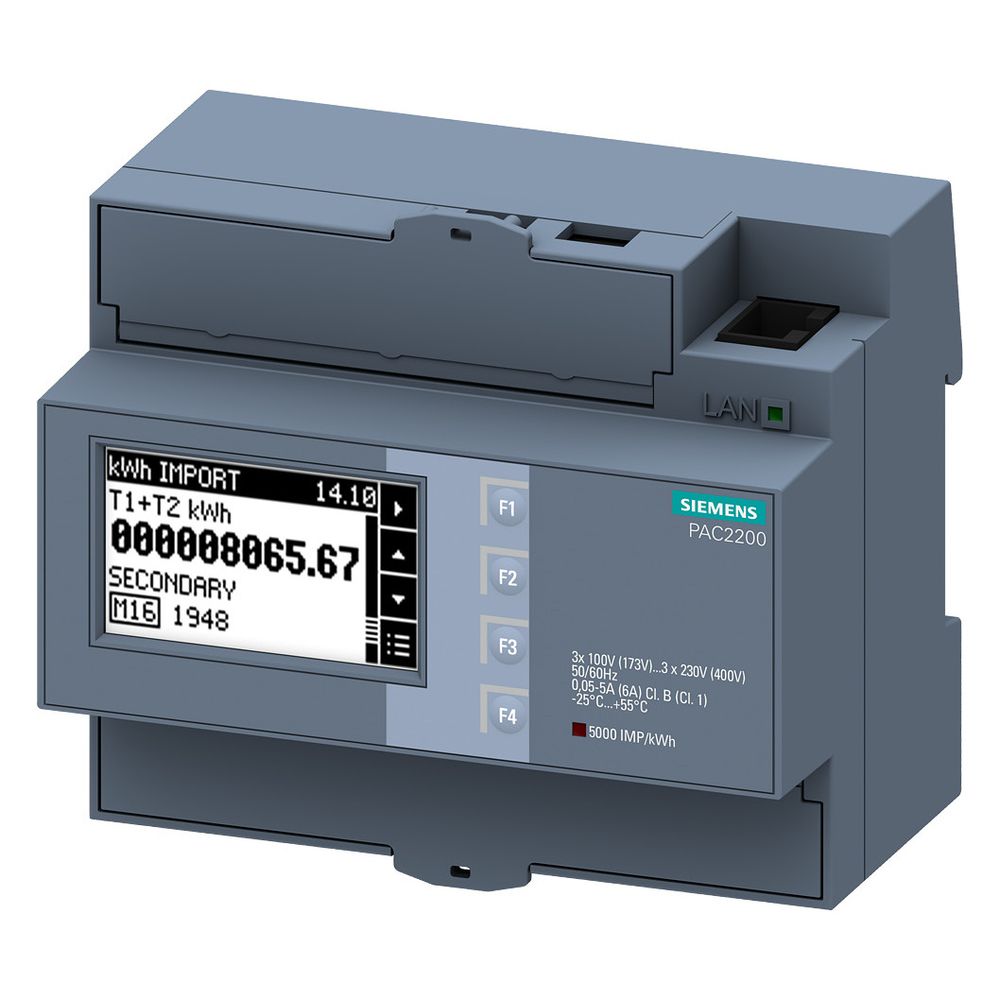 Siemens SENTRON 7KM PAC2200 Messgerät elektronisch Zweitarif Modbus 6TE IP40 ... SIEMENS-7KM22002EA301JA1 4001869538563 (Abb. 5)