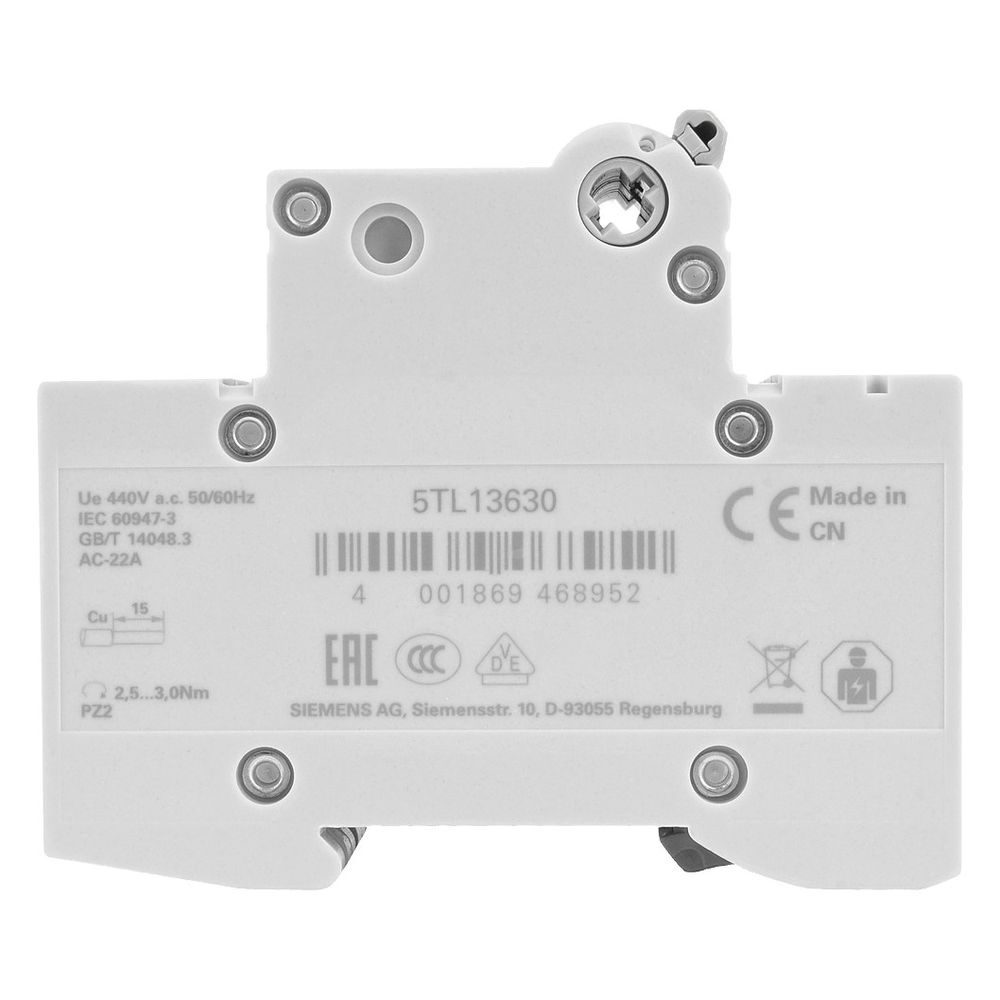 Siemens Ausschalter 5TL1 63A 3-polig 3 TE 440V 3 Schließer Einbautiefe 70mm 5TL13630... SIEMENS-5TL13630 4001869468952 (Abb. 11)