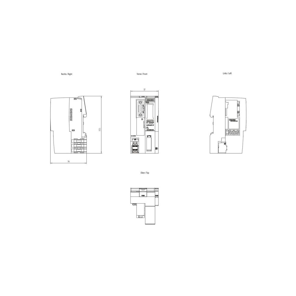 Siemens SIMATIC ET 200SP IM 155-6DP HF PROFIBUS Bundle 19,2-28,8V DC IP20 50x... SIEMENS-6ES71556BA010CN0 4047623409465 (Abb. 2)