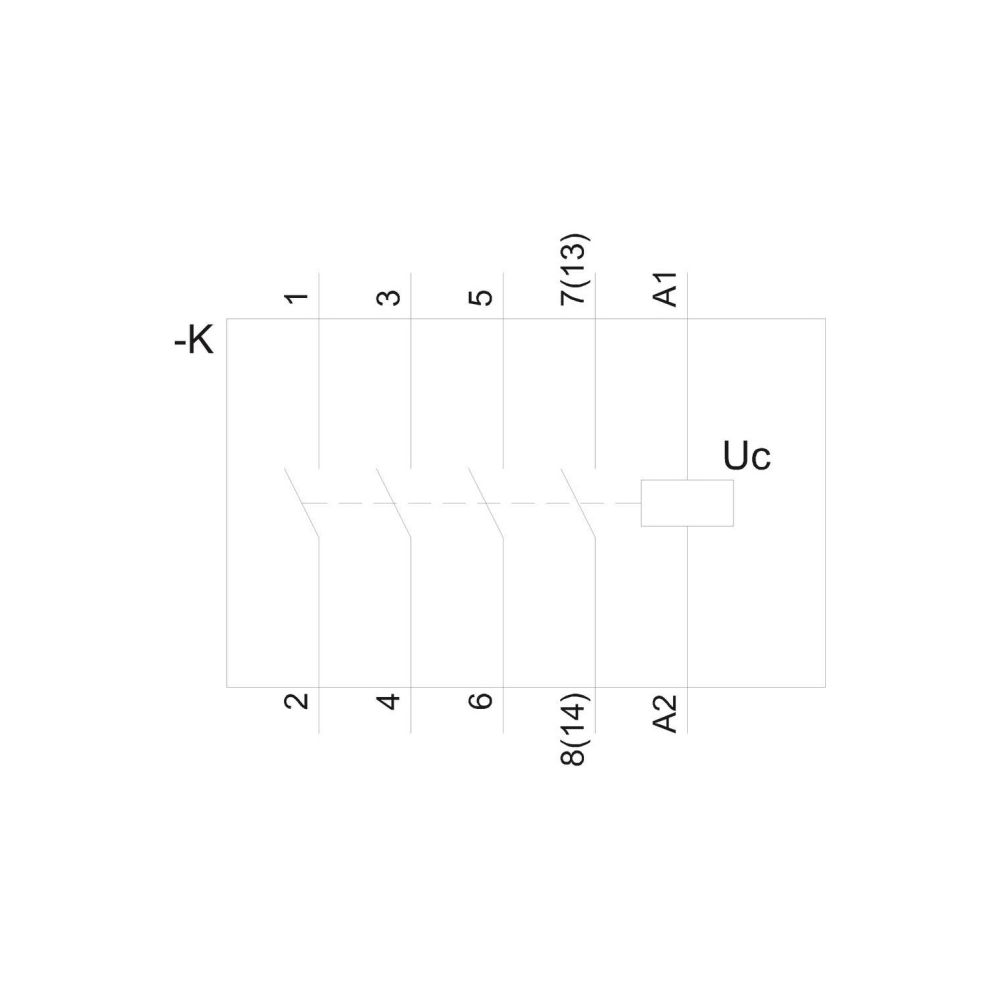 Siemens INSTA Schütz 5TT50300 4S 25A 400V 230V AC/DC 2 TE... SIEMENS-5TT50300 4001869435053 (Abb. 5)
