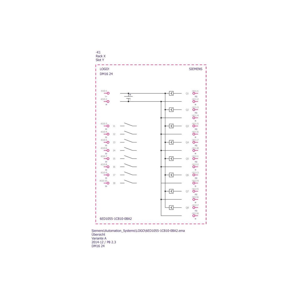 Siemens LOGO!8 DM16 24 Erweiterungsmodul 8DE/8DA Transistor 24V DC 6ED10551CB... SIEMENS-6ED10551CB100BA2 4034106029487 (Abb. 3)
