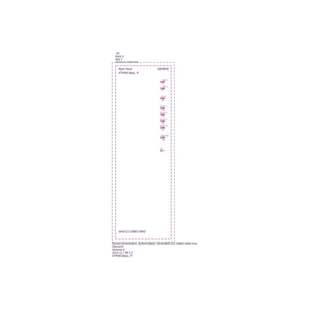 Siemens SIMATIC HMI KTP400 Basic Panel 4,3" TFT Resistiv-Touch 19,2-28,8V DC ... SIEMENS-6AV21232DB030AX0 4034106029203 (Abb. 3)